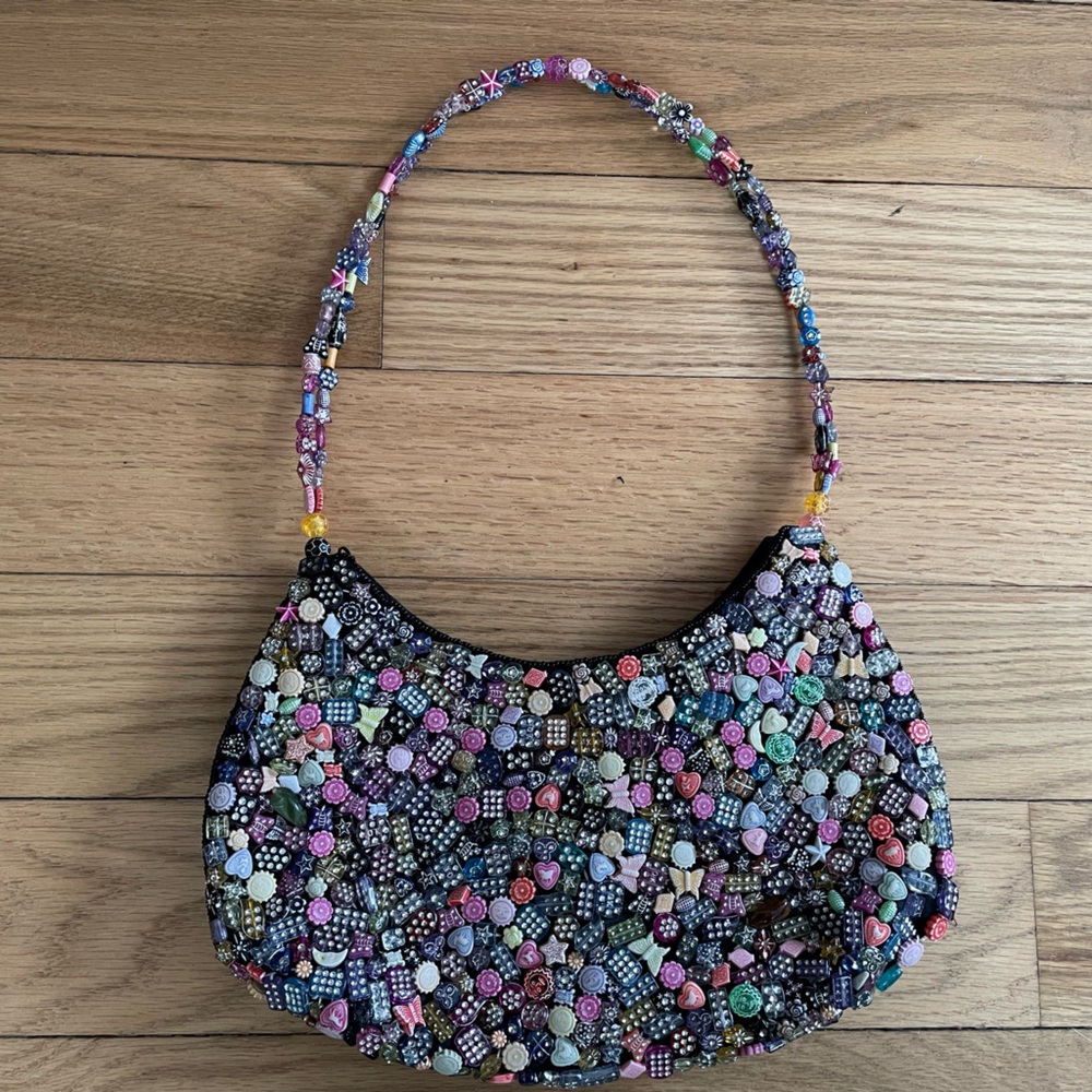Colorful Beaded Handbag